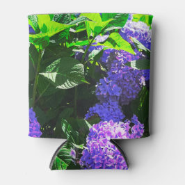 Porta-lata Clássico Roxo Realista Hydrangea Cooler