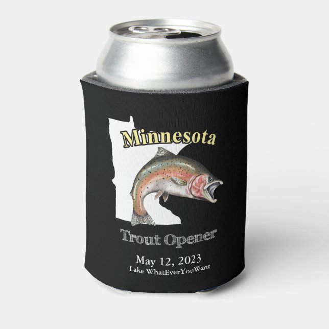 Porta-lata Cliente Lago/Data Minnesota Trout Opener Dark (Can Back)