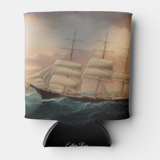 Porta-lata Clipper Ship Esther Roy 1898 (Frente)