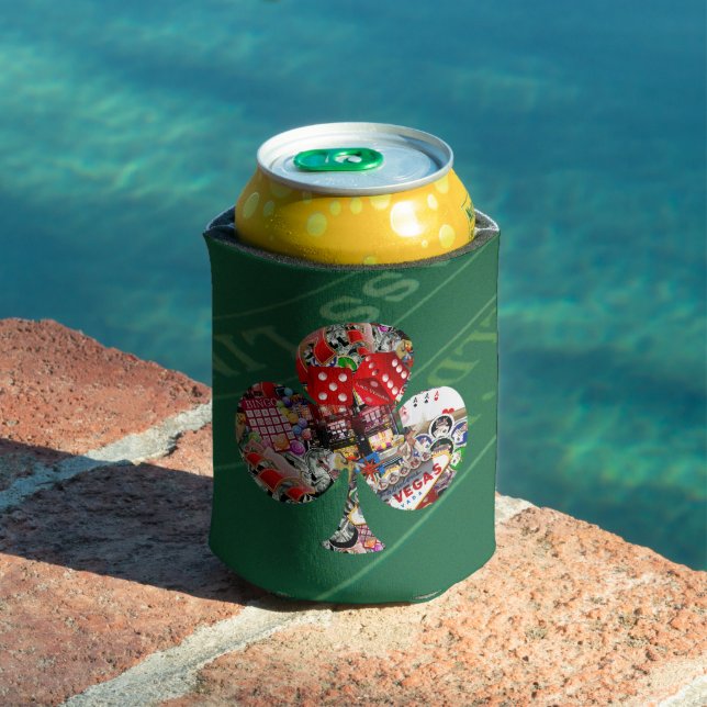 Porta-lata Club - Las Vegas Jogando em Forma de Cartão (Piscina in situ)