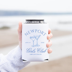 Porta-lata Clube da Bachelorette Azul da Praia Costeira