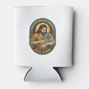Porta-lata Clube de Jesus Carimbo na Mão Não Sai Humor Matina