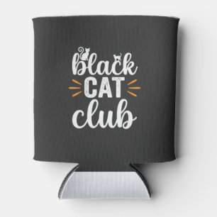Porta-lata Clube do Gato Preto Design de Halloween