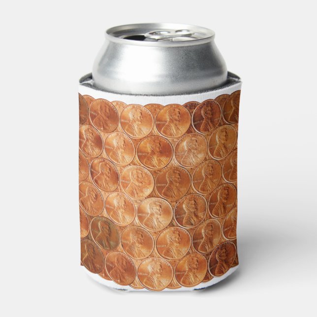 Porta-lata Cobre Abraham Lincoln, 1 centavo de cobre (Can Front)