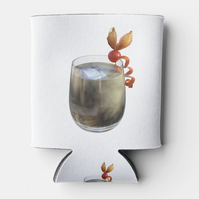 Porta-lata Cocktail russo branco (Frente)