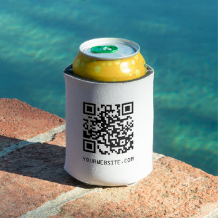 Porta-lata Código QR personalizável Link de sua página da 
