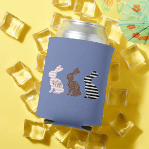 Porta-lata Coelho-coelho-do-leopardo-Páscoa-branca-felz pasco