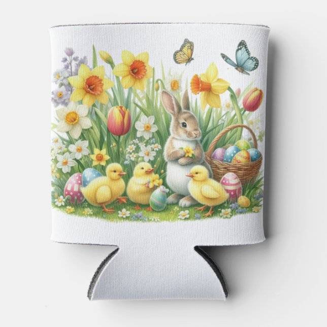 Porta-lata Coelho/primavera Clássico/Vintage/frango (Frente)