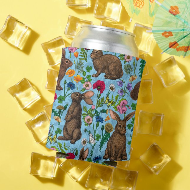 Porta-lata Coelhos e flora florestal podem arrefecer (Verão in situ)