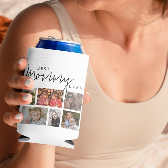 Porta-lata Colagem de Fotografias da Mamãe 12 Personalizada (Criador carregado)