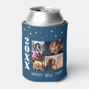Porta-lata Colagem de Fotos do Feliz ano novo Moderno 2026 5