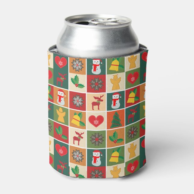 Porta-lata Colagem de Natal (Can Front)
