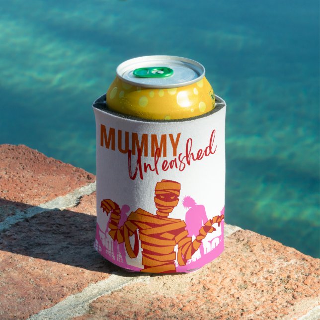 Porta-lata Coleção de Carimbo de Halloween "Mamãe Liberada" (Piscina in situ)