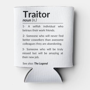 Porta-lata Colega de despedida engraçado, colega saindo do tr