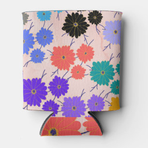 Porta-lata Coloração aquosa de gurugrama, design floral têxti