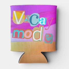 Porta-lata Colorful Unique Retro Vacay Mode