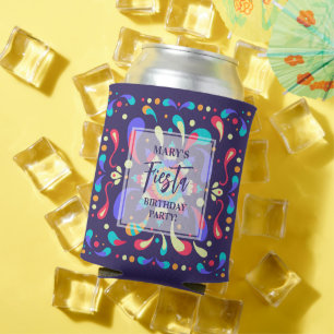 Porta-lata Colorida Fiesta Blue