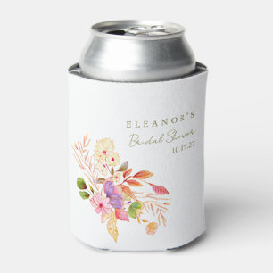 Porta-lata Colorida Watercolor Floral Brunch Chá de Borracha