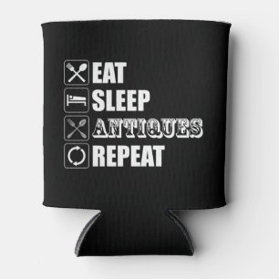 Porta-lata Coma. Durma. Antiguidades. Repetir