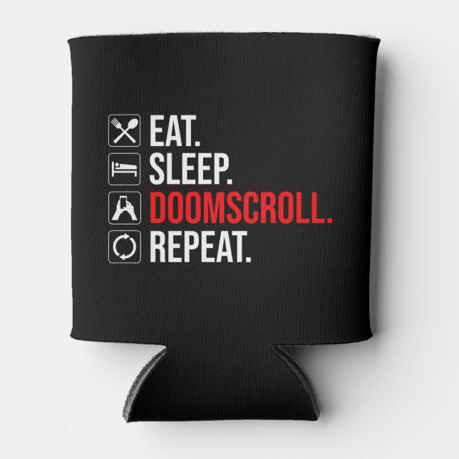 Porta-lata Coma. Durma. Deslocar. Repetir (Frente)