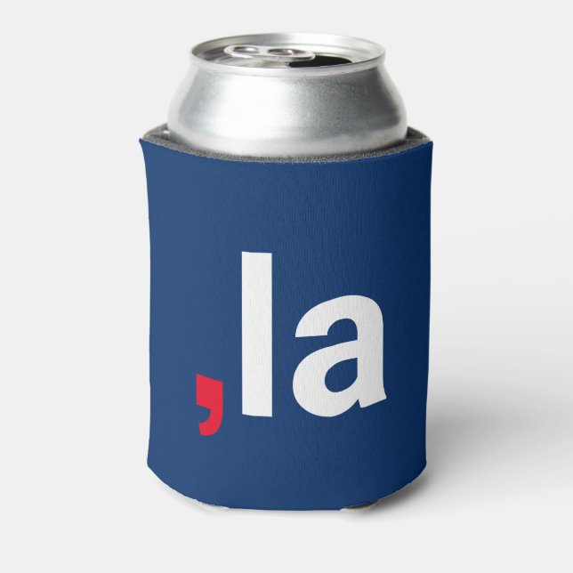 Porta-lata Coma La kamala pronúncia engraçada azul vermelho (Can Back)