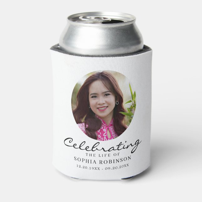 Porta-lata Comemoração da Vida Álbum de Fotos Lembrança (Can Back)
