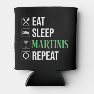 Porta-lata Comer. Dormir. Martinis. Repetir.