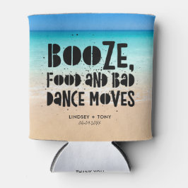 Porta-lata Comida Booze Má Dança Move Um Casamento De Praia E