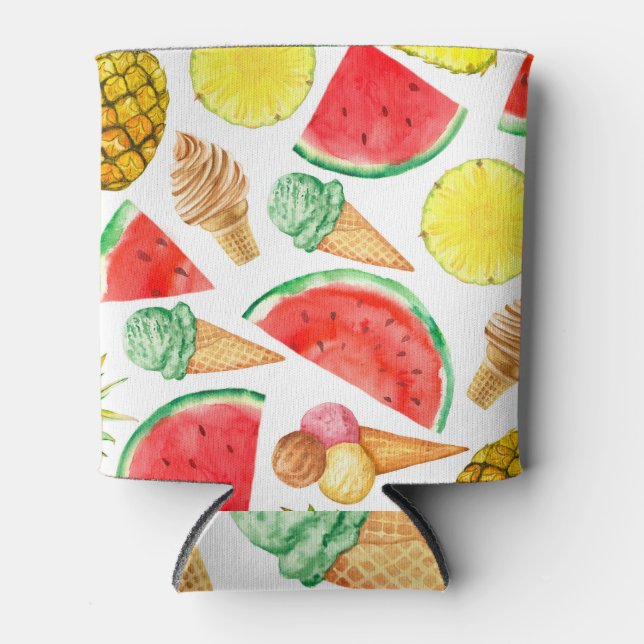 Porta-lata Comida de Verão: Gelado de melancia (Frente)