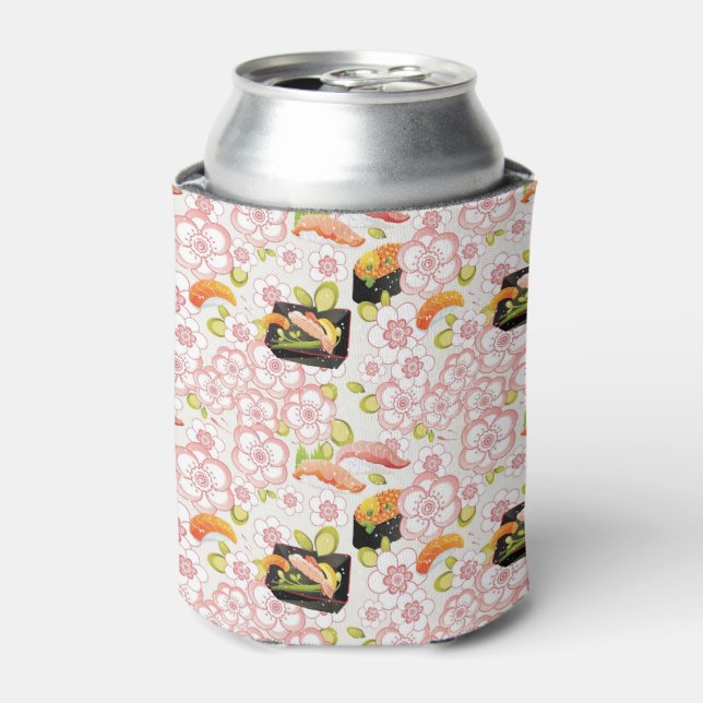 Porta-lata Comida Japonesa: Padrão Sushi 2 (Can Front)