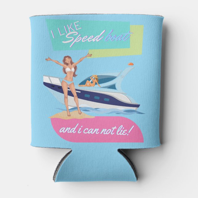 Porta-lata como barco a velocidade (Frente)