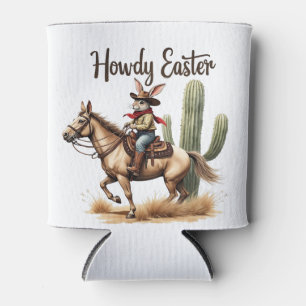 Porta-lata Como Coelhinho da Páscoa cavalgando um cowboy equi
