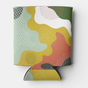 Porta-lata Composição de ondas geométricas de Abstrato modern