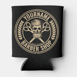 Porta-lata Compro de Barber Personalizado Skull Rockabilly Sa