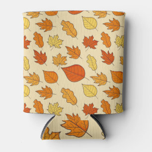 Porta-lata Conceito de Folha: Padrão de Símbolo de Outono