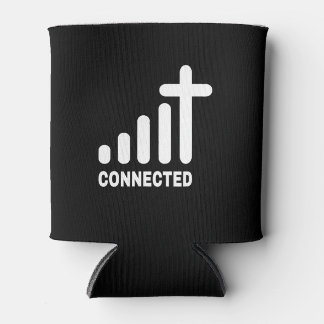 Porta-lata Conectado - Engraçado Igreja Cristo Jesus Cristo C (Frente)