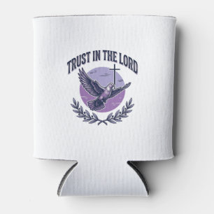 Porta-lata Confie no Senhor Pombo Design de Camiseta Cristã_1