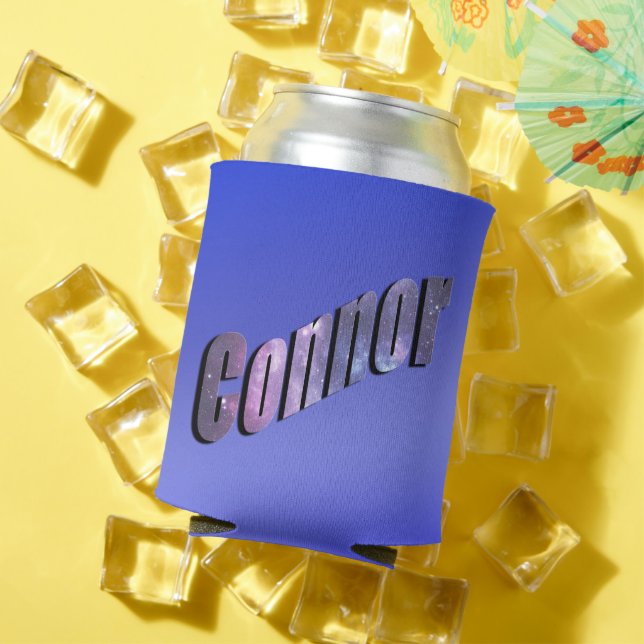 Porta-lata Connor, Mans Name, Blue Can Cooler, (Verão in situ)