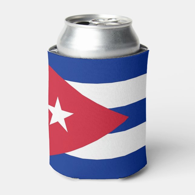 Porta-lata Consegue resfriar com a bandeira de Cuba (Can Front)