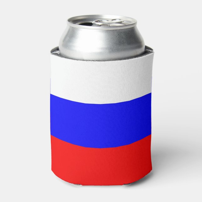 Porta-lata Consegue resfriar com bandeira da Rússia (Can Front)