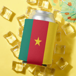 Porta-lata Consegue resfriar com bandeira de Camarões