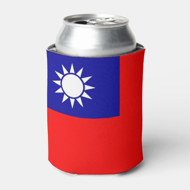 Porta-lata Consegue resfriar com bandeira de Taiwan (Can Front)