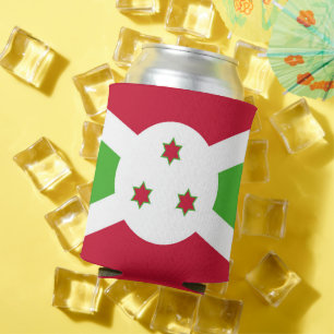 Porta-lata Consegue resfriar com bandeira do Burundi
