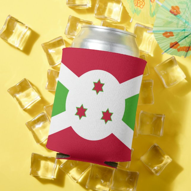 Porta-lata Consegue resfriar com bandeira do Burundi (Verão in situ)