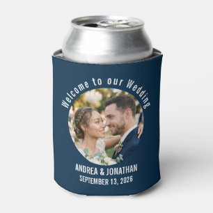 Porta-lata Convite de Casamento Art Déco Editável com Foto