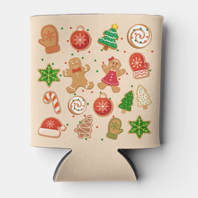 Porta-lata Cookies de Natal (Frente)