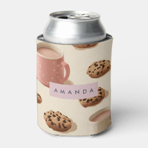 Porta-lata Cookies e Leite de Pastel Cuta Personalizados