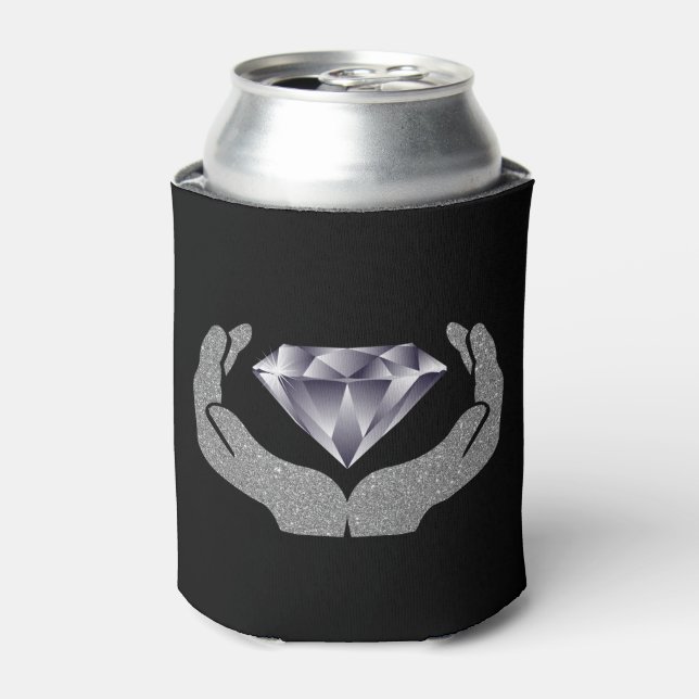 Porta-lata Coooler de Mãos de Diamante (Can Front)