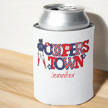 Cooperstown Patriotic Letters Baseball Parent Blue