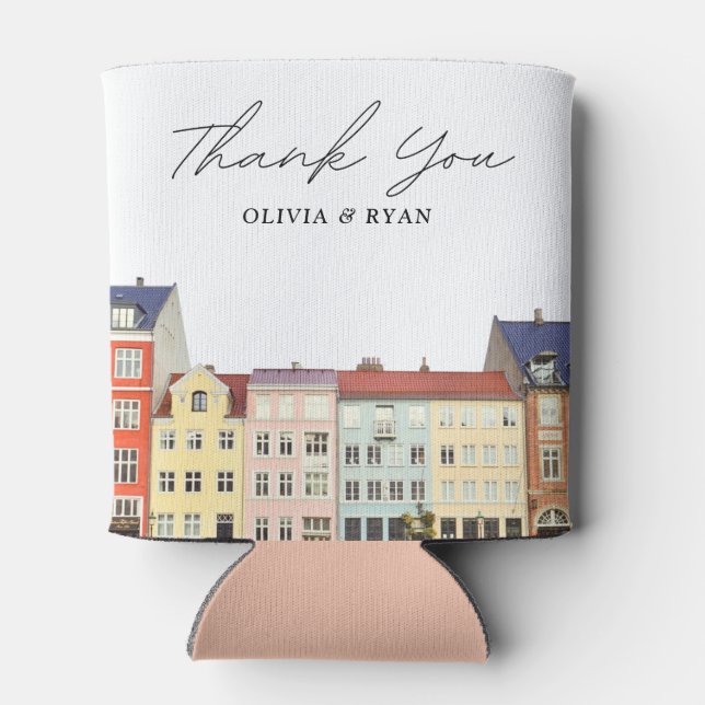 Porta-lata Copenhagen Wedding Favor Custom (Traseira)